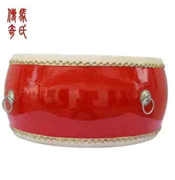 Mashi Legend 18-inch Cowhide Majestic Drum 1.8 ft Top Layer Cowhide Flat Drum Diameter Approx. 59.5CM Low Battle Red Drum