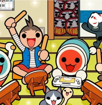Wii/Wii U Taiko no Tatsujin Drum Controller - Premium Soft Surface Z-Drum for Console Gaming