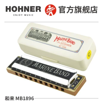 German Imported Hohner 10-Hole Blues 12-Hole Chromatic Harmonica Beginner MB 1896