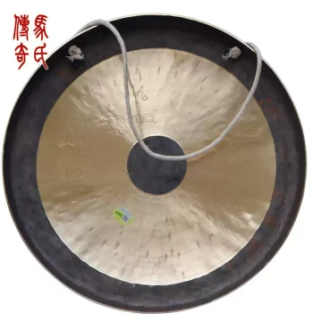 Ma's Legend Procession Gong, Bidding Copper Gong, Handcrafted Copper Percussion Instrument, 40cm Procession Gong