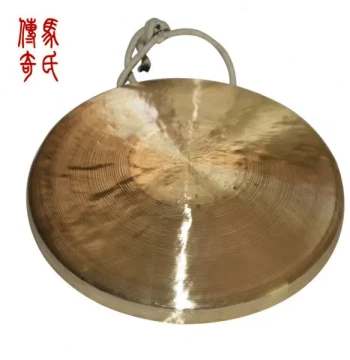Ma's Legend Small Su Gong, Approx. 28cm Diameter, Resonant Bronze Professional Stage Gong for Sanju Ban Performances