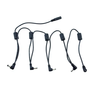 Moyin Guitar Low-Noise Noise Reduction 5-Way Expansion Cable, 1-to-5 Connection Cable