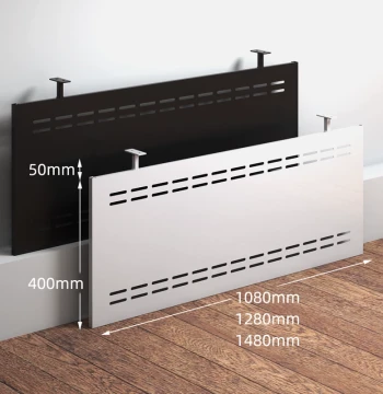 Under-Desk Modesty Panel for Office Workstations, Anti-Kick and Privacy Shield for Computer Desks