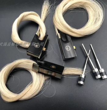 4/4 Violin/Cello Bow Accessories: Frog Pre-Haired with Screw, Tailpiece Fitting