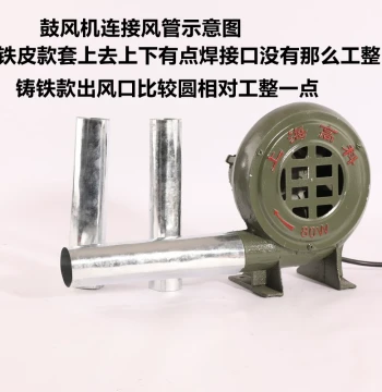Small Household Single-Phase Blower 220V, Strong Centrifugal Industrial Fan for Wood Stoves