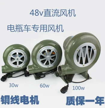 48V DC Blower Fan for Electric Scooters – Ideal for Outdoor BBQ and Popcorn Machines (30W/60W/100W, Free Shipping)