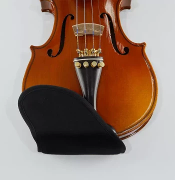 Busen Violin Chinrest Accessories - Cushioned Rest for 1/2/3/4/8 Size, Jujube/Ebony Wood with Screws Included