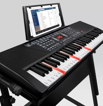 Smart Electronic Keyboard for Adults and Beginners, 61-Key Multifunctional Music Instrument Toy for Boys and Girls