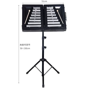 Small Bell Lyre Stand and Music Sheet Holder for Hulusi, Yangqin, Flute, and Guitar - Home Bookshelf Style