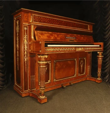 Antique English Broadwood Upright Piano in Louis XVI Style