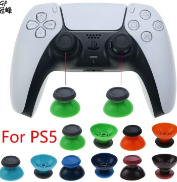 PS5 Controller Thumbstick Replacement Caps PS5 Silicone Anti-Slip Joystick Caps Pair