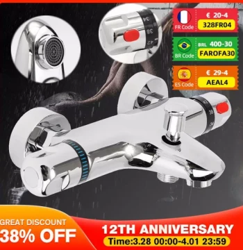 Bathroom Thermostatic Mixer Tap Hot And Cold Bathroom Mixer