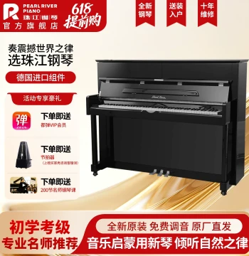 Pearl River Piano Flagship Upright 118cm Home Children Adult Beginner Performance Professional Exam NC118