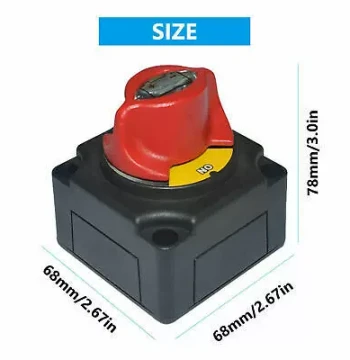 ARL-127 2-Position 300A High Current Power Cut-off Switch for RV/Yacht Modification Car Battery Switch
