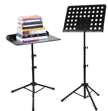 Versatile Music Stand for Small Bell Chimes, Hulusi, Yangqin, Flutes, and Guitars - Ideal for Home Use and Sheet Music Storage