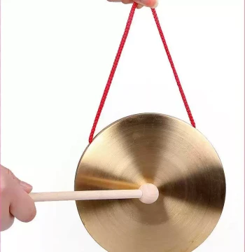 Orff Children's Percussion Instrument - 10cm Gong for Kindergarten Performances and Traditional Skits
