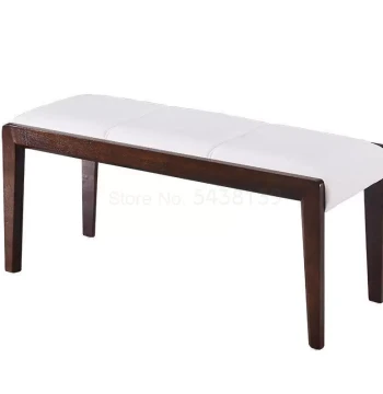 Nordic solid wood dining chair leather dining chair lounge