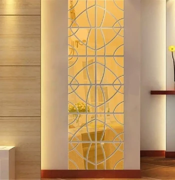 Art Decor DIY 3D Mirror Geometric Hexagon Acrylic Home Door