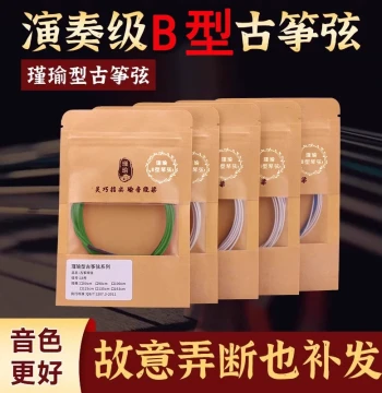 Jinyu Guzheng Strings Type B, Full Set 1-21, Single Strings 1-10 for Beginners, Standard 163CM Universal Fit