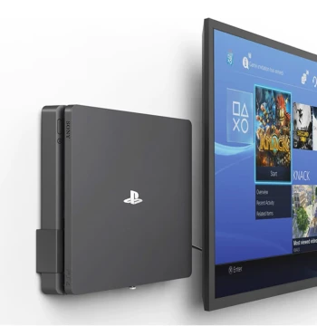 Metal Wall Mount Bracket for PS4 Slim/Pro/Original Console - Space-Saving & Heat Dissipation