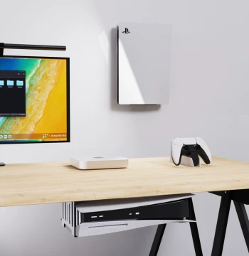 Universal Wall Mount and Under-Desk Horizontal Stand for Sony PS5 Slim and Pro