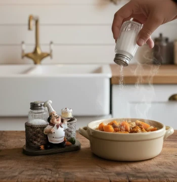 Minimalist Modern Creative Craft Gift Resin Figurine Cute Chef Pepper Shaker