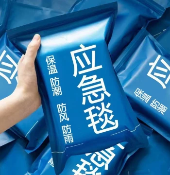 Emergency Survival Blanket Raincoat Thermal Blanket Outdoor Cold and Freeze Protection Thickened Wilderness First Aid Heat Retention Gear