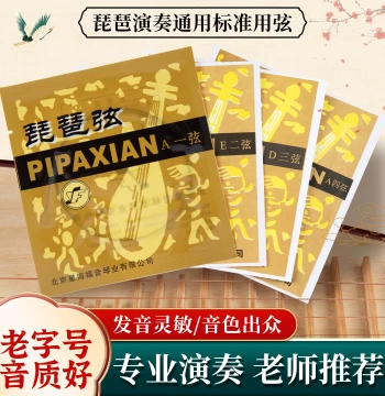 Pipa Strings by Xinghai Fuyin Brand; Steel Strings Sets 1/2/3/4 for Professional and Beginner Performance