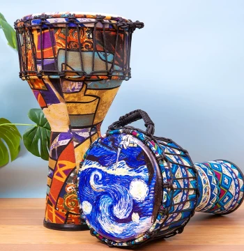 Professional African Drum Adult Hand Drum 10" 12" Yunnan Lijiang Hand Drum Kindergarten Student Children Small Hand Drum