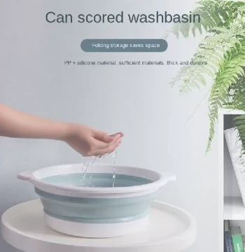 Foldable Washbasin Large Household Dormitory Plastic