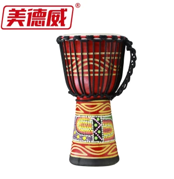 Medway Sheepskin Lijiang Hand Drum - African Drum for Adults and Beginners, Professional Percussion Instrument (8/10 Inches)