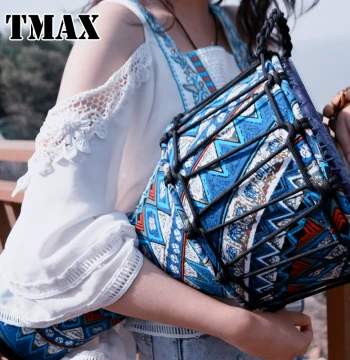 TMAX Portable Djembe Drums - 8.5" Kids, 10" PVC Adult Beginner, and 12" Professional Performance Models
