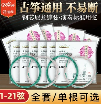 Alice Guzheng Strings 1-21, Complete Set of Specialized Universal Strings, Guzheng Accessories