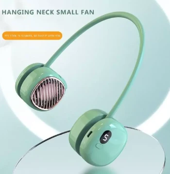 Digital LCD Display Bladeless Fan 3000mAh USB Rechargeable