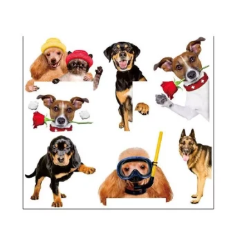 3 Dog Themed Switch Stickers Removable Wall Pasters Switch