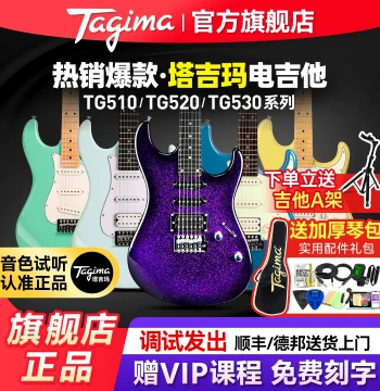 Tagima Electric Guitars TG530 Pro, 510, 520, T635 ST - Official Flagship Store for Kids & Beginners