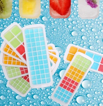 12/48/60 Grids Ice Cube With Lid Eco-Friendly Cavity Tray Ic