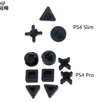 Rubber Pads for PS4 Slim Console, Pro Machine Thin Feet Pads Circle Triangle Cross Square