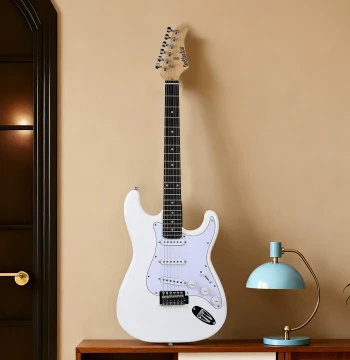 Beiduochen Electric Guitar Starter Kit for Beginners, SSS/SS Configuration, Professional ST Rock Package with Amp and Single Tremolo