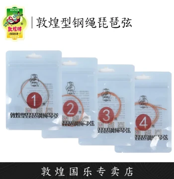 Dunhuang Brand Steel-Core Pipa Strings - Full Set or Individual Strings [Dunhuang Official Store]