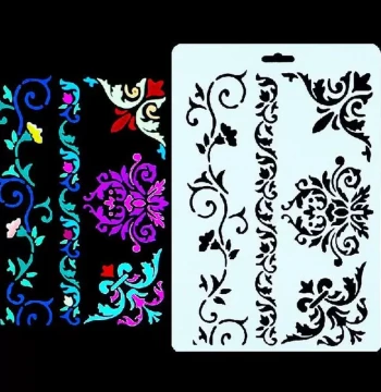 DIY Vine Flower Shape Embossing Stencil Mold for Cake