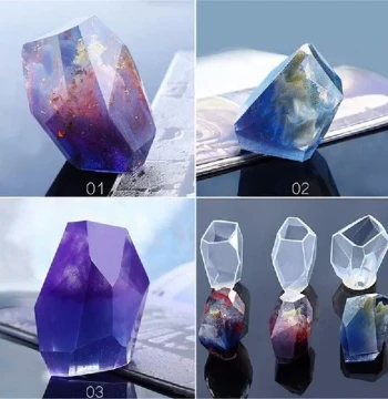 3D New Cube Soap Mould Crystal Irregular Geometry Jewelry
