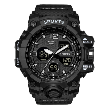 Youth Electronic Watch Men Students Junior High School Trendy Multifunctional Outdoor Sports Watch Waterproof Alarm Luminous