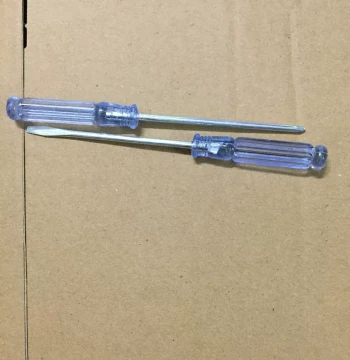 [Mini Practical] Crystal Handle Screwdriver Set, Flathead and Phillips, Pair for 1.5 Yuan