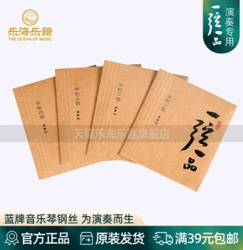 Yuehai Professional Performance Zhongruan Strings - Single String, First Fret, Steel Core with Nickel-Chromium Winding, Model YX05