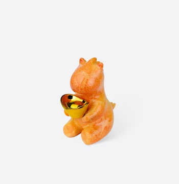 Gubo Carved New Chinese Style Ceramic Horse Figurine - Creative Desktop Decor for Home and Office, Perfect Year of the Horse Gift