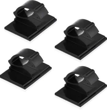10PCS Self Adhesive Cable Clamp Plastic Rectangular Cable Cl