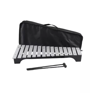 Free Shipping Percussion Instrument, 15-Note Aluminum Xylophone with Bag and Mallets, Orff Classroom Teaching Tool