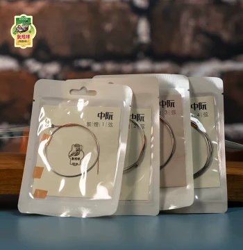 Dunhuang Brand Zhongruan Strings by Shanghai No. 1 Musical Instrument Factory - Sets 1, 2, 3, 4 for Practice and Professional Use
