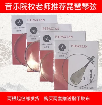 Jinluoman Pipa Strings for Children and Adults, Strings 1/2/3/4 Available Individually or as Full Set, Coated Copper Alloy Wound